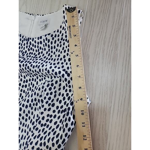 J‎ Crew Dress 6 Ivory Animal Print Basketweave Lined Sheath Knee Length Preppy - Picture 14 of 14